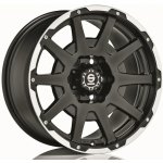 SPARCO Dakar 8,5x18 6x139,7 ET0 matt black lip polished rivets | Zboží Auto