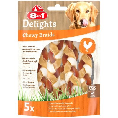 8in1 Delights Chewy Braids XS S 75 g – Zboží Dáma 8in1 Delights Chewy Braids XS S 75 g – Zboží Dáma