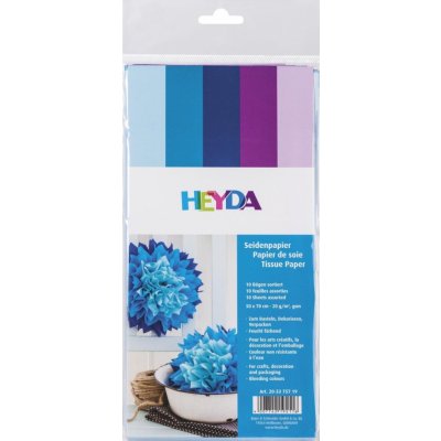 HEYDA Sada hedvábných papírů 50 x 70 cm modrofialový mix – Zboží Dáma