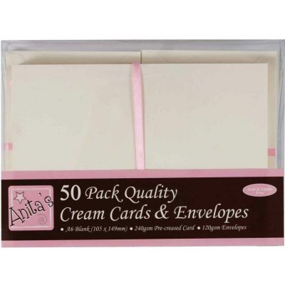 WEST DESIGN PRODUCTS LIMITED West Design A6 přání a obálky 50 ks (240 g/m2) krémové – Hledejceny.cz