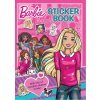 Dětské samolepky Samolepková kniha s omalovánkami Barbie