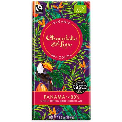 Chocolate and Love Panama 80% hořká čokoláda 80 g