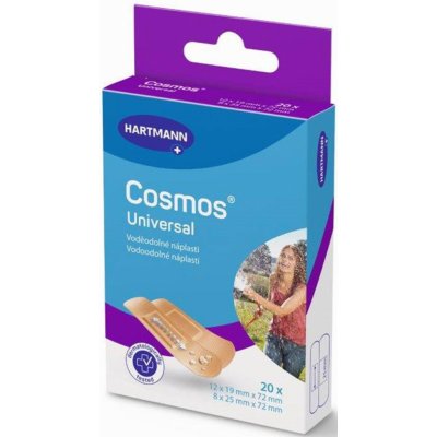 Cosmos Universal voděodolná náplast dělená 2 velikosti 20 ks – Zboží Mobilmania