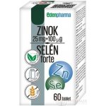 EDENPharma ZINEK 25 mg + SELEN 100 µg forte tablet 60 ks – Zboží Mobilmania