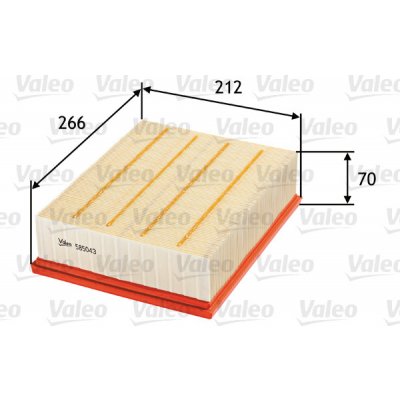 Vzduchový filtr VALEO 585043 – Hledejceny.cz
