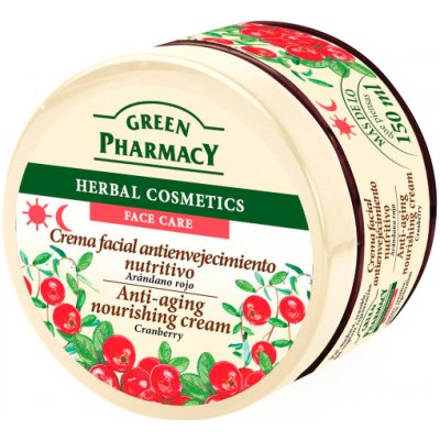 Green Pharmacy Face Care Cranberry výživný krém proti stárnutí pleti (0% Parabens) 150 ml