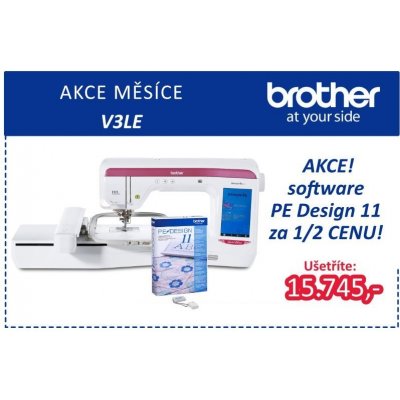 Brother V3 LE + PE Design 11 – Hledejceny.cz