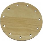 Dno na pletení z pedigu - pr.7cm s otvory 22J0007K – Zboží Dáma