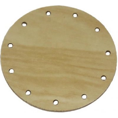 Dno na pletení z pedigu - pr.7cm s otvory 22J0007K – Zboží Dáma