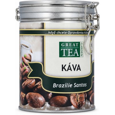 Great Tea Garden Vánoční Káva Brazílie Santos zrnková 0,2 kg – Hledejceny.cz