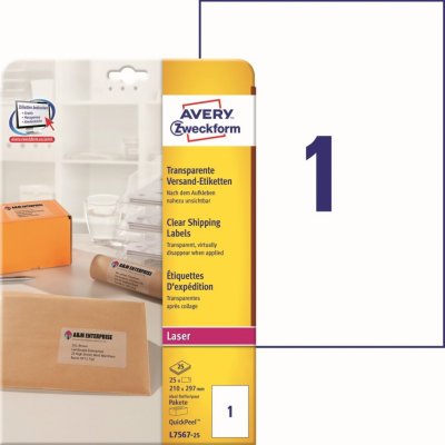 Avery Zweckform 25 listů, A4, L7567-25 – Sleviste.cz