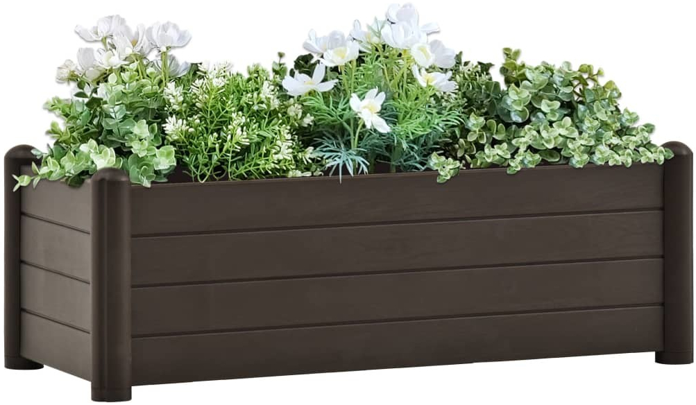 Nabytek XL Vyvýšený záhon PP moka 100 x 43 x 35 cm