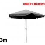 Zahradní slunečník LINDER EXCLUSIV 300 cm MC2008 Dark Grey – Hledejceny.cz