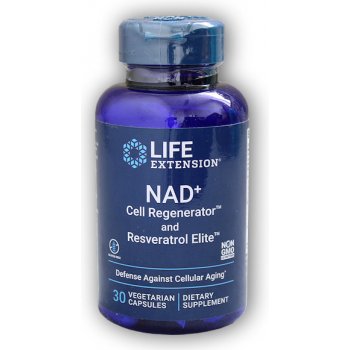 Life Extension NAD+ Cell Regenerator™ and Resveratrol 30 kapslí