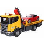 Bruder 3552 Odtahové vozidlo Scania Super 560R se světelným a zvukovým modulem a Bruder Roadster – Zboží Dáma