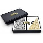 Copag 1546 Kanasta Pokerové karty černo-zlatý dvojitý balíček – Zboží Dáma