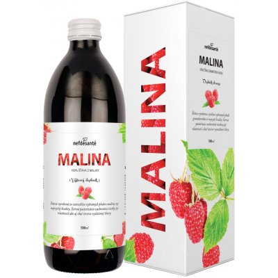 Nefdesanté MALINA 100% šťáva z plodů maliny s přídavkem vitamínu C 0,5 l – Hledejceny.cz