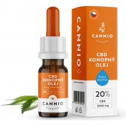 CANNIO CBD konopný olej 20% Full Spectrum 10 ml