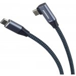 Premiumcord ku31cu2 USB-C zahnutý ( USB 3.2 GEN 2, 3A, 60W, 20Gbit/s), 2m – Sleviste.cz