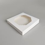 Cake star krabička bílá s okénkem nízka 20x20x3,5cm – Zbozi.Blesk.cz