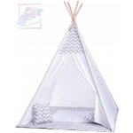 Woody indiánský 124x170x124cm set bílé TeePee + polštářek 2ks – Zboží Dáma