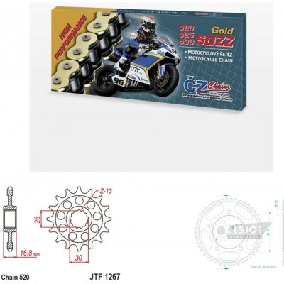 ČZ Řetězová sada Honda CB 750 Hornet 23-25 – Hledejceny.cz