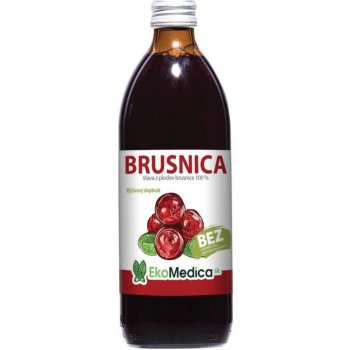 Ekomedica Brusinka 100% přírodní šťáva 0,5 l