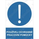No brand Používej ochranné pracovní pomůcky, plast 210 x 297 x 2 mm A4 – Zbozi.Blesk.cz