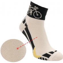 Dospělé krátké ponožky Kolo II bílá/černá