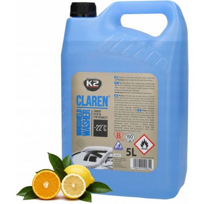 K2 CLAREN Zimní kapalina do ostřikovačů -22°C 5 l – Sleviste.cz