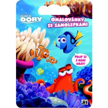 Hledá se Dory Omalovánky se samolepkami