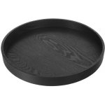 Orion Tác dřevěný kulatý průměr 38 cm černý – Sleviste.cz