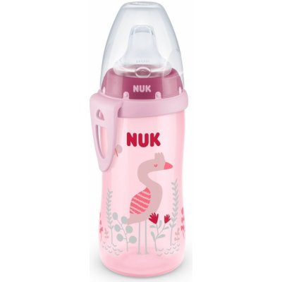 NUK FC Láhev PP Active Cup SI pítko růžová 300 ml – Hledejceny.cz