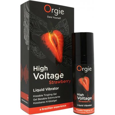 Orgie High Voltage tekutý vibrátor jahoda 15 ml – Zboží Dáma