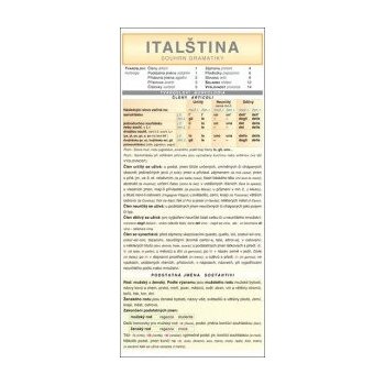 Italština souhrn gramatiky