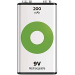 GP Recyko 6F22 9V 200 mAh 1ks 1032521020 – Zboží Živě