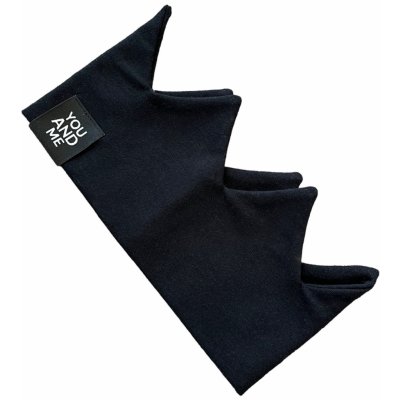 Youandme Čelenka Korunka vroubkovaná černá – Zboží Dáma