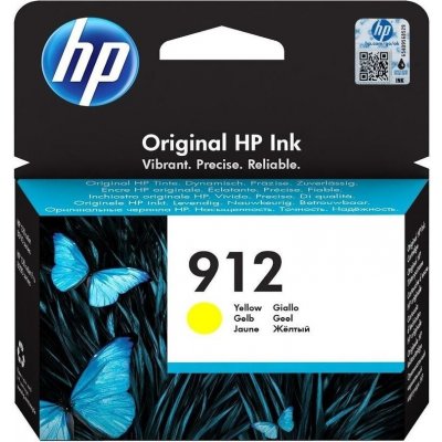 HP 912 originální inkoustová kazeta žlutá 3YL79AE – Zboží Mobilmania