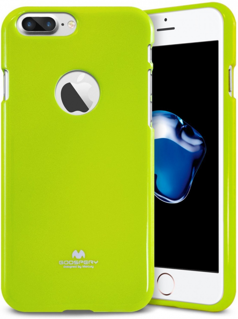 Pouzdro Goospery Mercury Jelly Case Apple iPhone 8 Plus / 7 Plus - Limetkově zelené / Lime