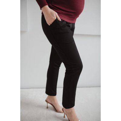 Těhotenské elegantní kalhoty Black – Zboží Dáma