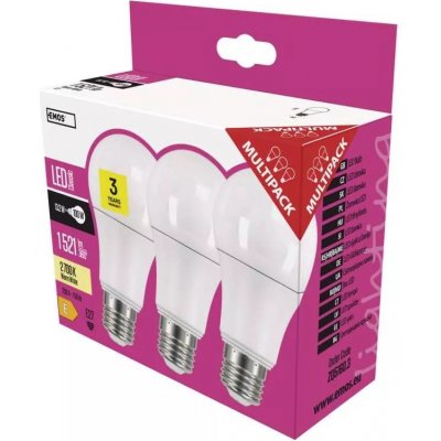 Emos ZQ51603, E27, 14W, kulatá, teplá bílá, 3ks – Hledejceny.cz