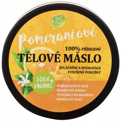 Vivaco přírodní tělové máslo s bio pomerančovým olejem 150 ml – Hledejceny.cz