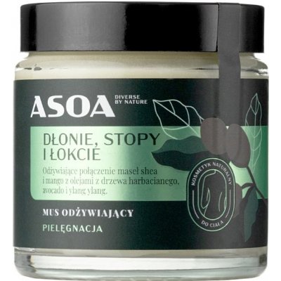 Asoa vyživující mus na dlaně chodidla a lokty 120 ml – Zboží Dáma