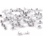 Koncovka na spirálový a kovový zip No 3; 5; 8; 10 horní Varianta: 7 (4 mm) nikl, Balení: 10 g – Sleviste.cz