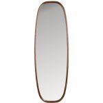 White Label Hnědé dřevěné závěsné zrcadlo Nyko 120 x 40 cm – Hledejceny.cz