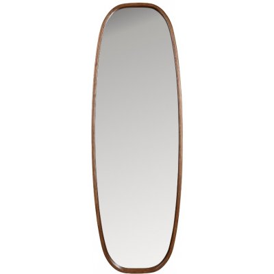 White Label Hnědé dřevěné závěsné zrcadlo Nyko 120 x 40 cm – Hledejceny.cz
