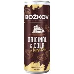 Božkov Original & Cola s limetkou 6% 0,25 l (plech) – Zboží Dáma