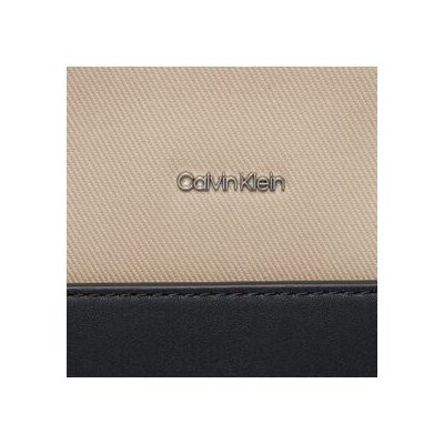 Calvin Klein kabelka Ck Must Shopper Lg Canvas K60K611361 Dk Ecru PC4 – Hledejceny.cz