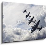Obraz 1D - 100 x 70 cm - World War Two British vintage flight formation Druhá světová válka britská letová formace – Hledejceny.cz