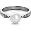 Prsteny Couple Elegantní Julia bílé zlato s perlou a zirkony 4565080 0 54 91